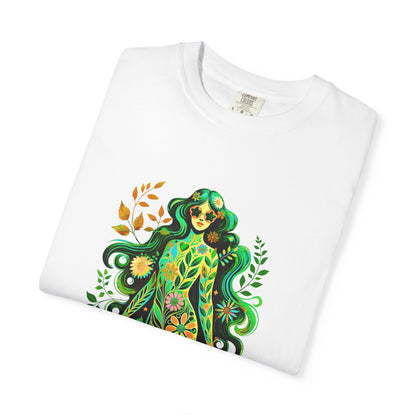 I’m Super Natural Colorful Retro Tee – Groovy Flower Power Goddess virgo t Shirt