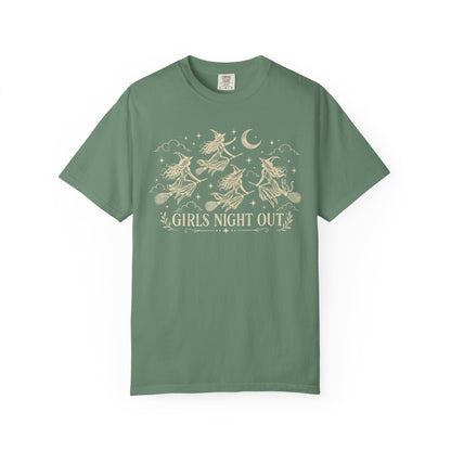Girls Night Out Halloween Witchy Goth T-shirt | Vintage Feminist Graphic Tee