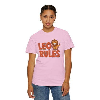 Leo Rules Tee – Funny Zodiac Shirt