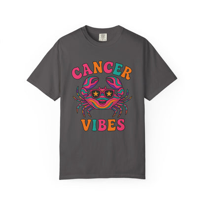 Cancer Vibes Tee – Colorful Retro Zodiac Shirt