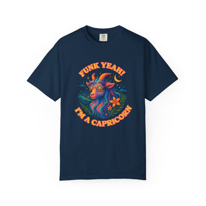 Funk Yeah! I’m a Capricorn – Retro Goat Groove Tee