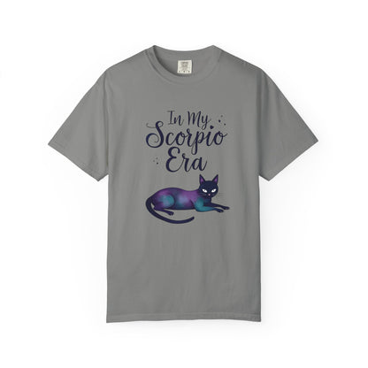 In My Scorpio Era – Mystical Black Cat Tee for the Zodiac Baddie