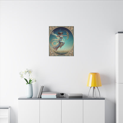 Artemis Under the Stars – Art Nouveau Goddess Wall Art