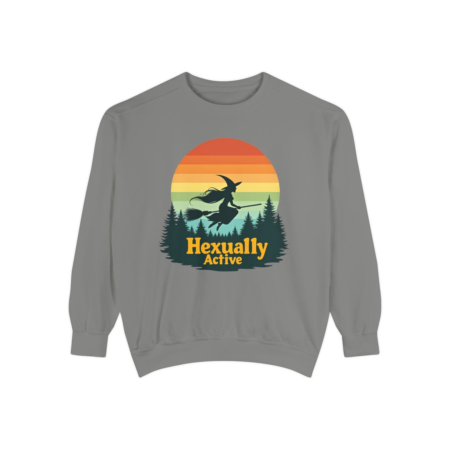 Hexually Active Unisex Crewneck – Sassy Retro Comfort Colors Midweight Sweatshirt