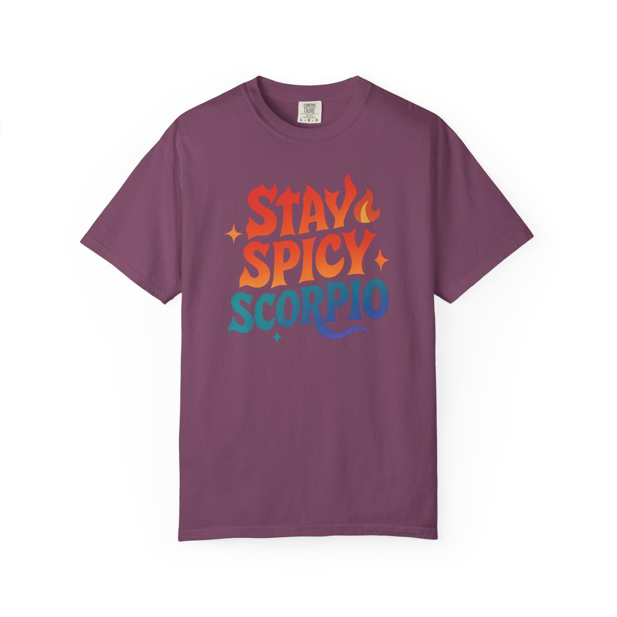 Stay Spicy Scorpio Tee – Colorful Zodiac Shirt