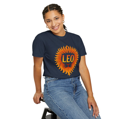 Leo Lion Flame Mane Tee - Vibrant Radiance