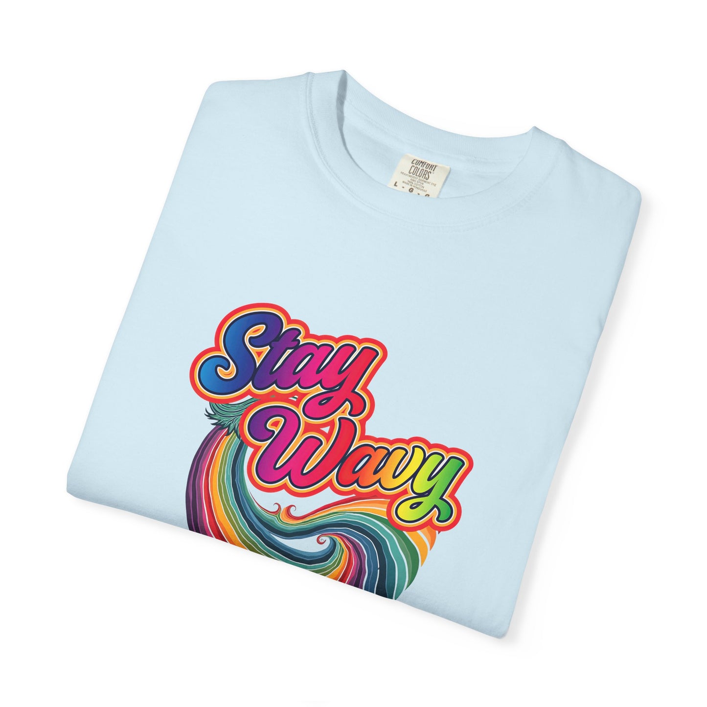 Stay Wavy Pisces – Retro Rainbow Vibes Zodiac Tee
