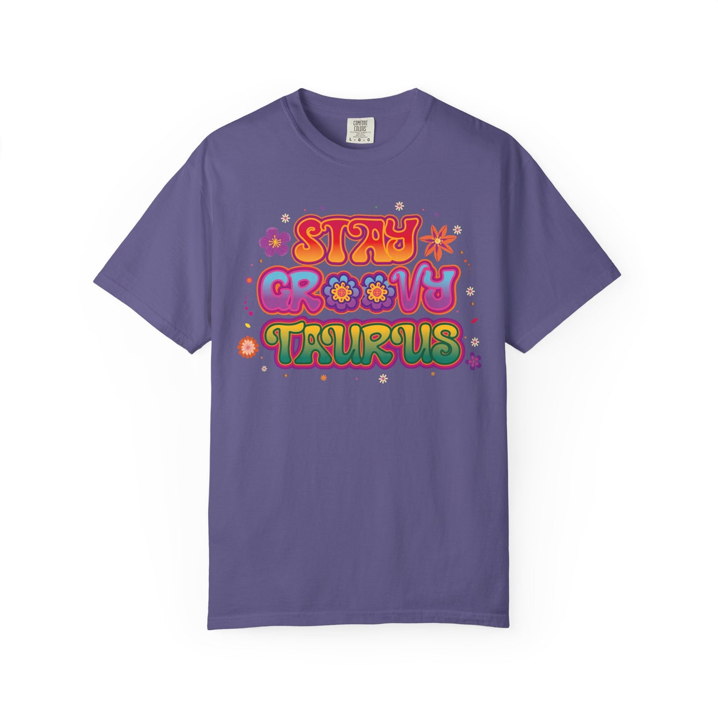 Stay Groovy Taurus  -  Vintage Retro Groovy Astrology Tee