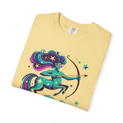 Sagittarius Retro Groovy Centaur -Colorful Zodiac Tee