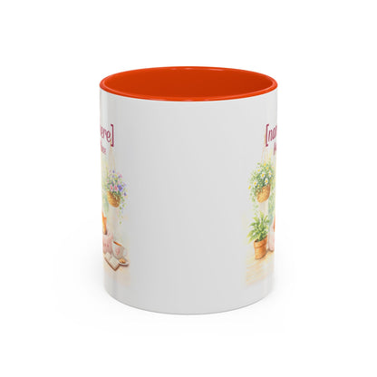 Personalized Name Cat Mug - Custom "Happy Place" Ceramic Mug for Cat Lovers
