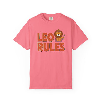 Leo Rules Tee – Funny Zodiac Shirt