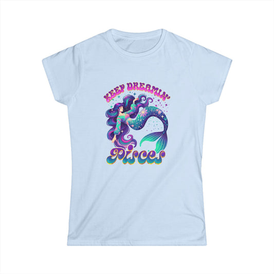 Mermaid Dreamer T-Shirt | Keep Dreamin’ Graphic Tee for Women | Casual Summer Beachwear | Festival-Ready Gift for Dreamers | Cute and Whimsical Shirt