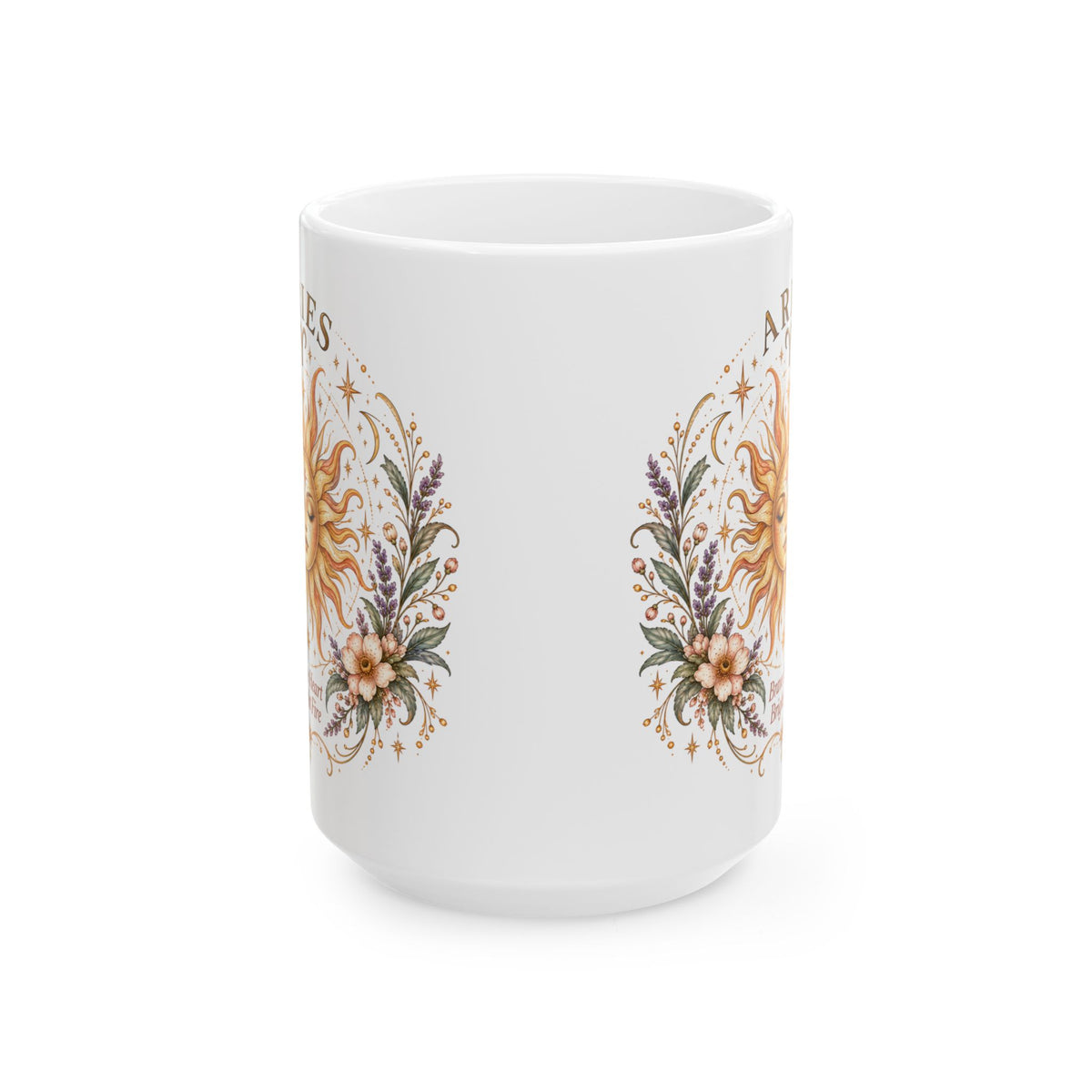 Aries Zodiac Mug 11oz and 15oz | Celestial Astrology Coffee Cup