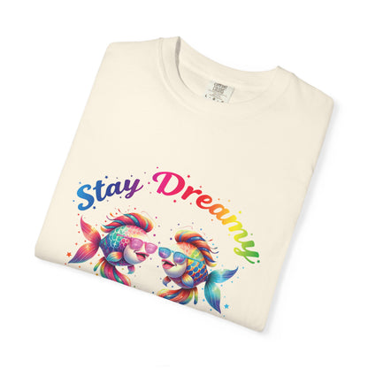 Stay Dreamy Pisces Tee – Rainbow Colorful Zodiac Shirt