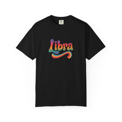 Libra – Retro Wavy Groovescape Zodiac Tee