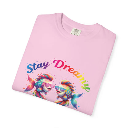 Stay Dreamy Pisces Tee – Rainbow Colorful Zodiac Shirt