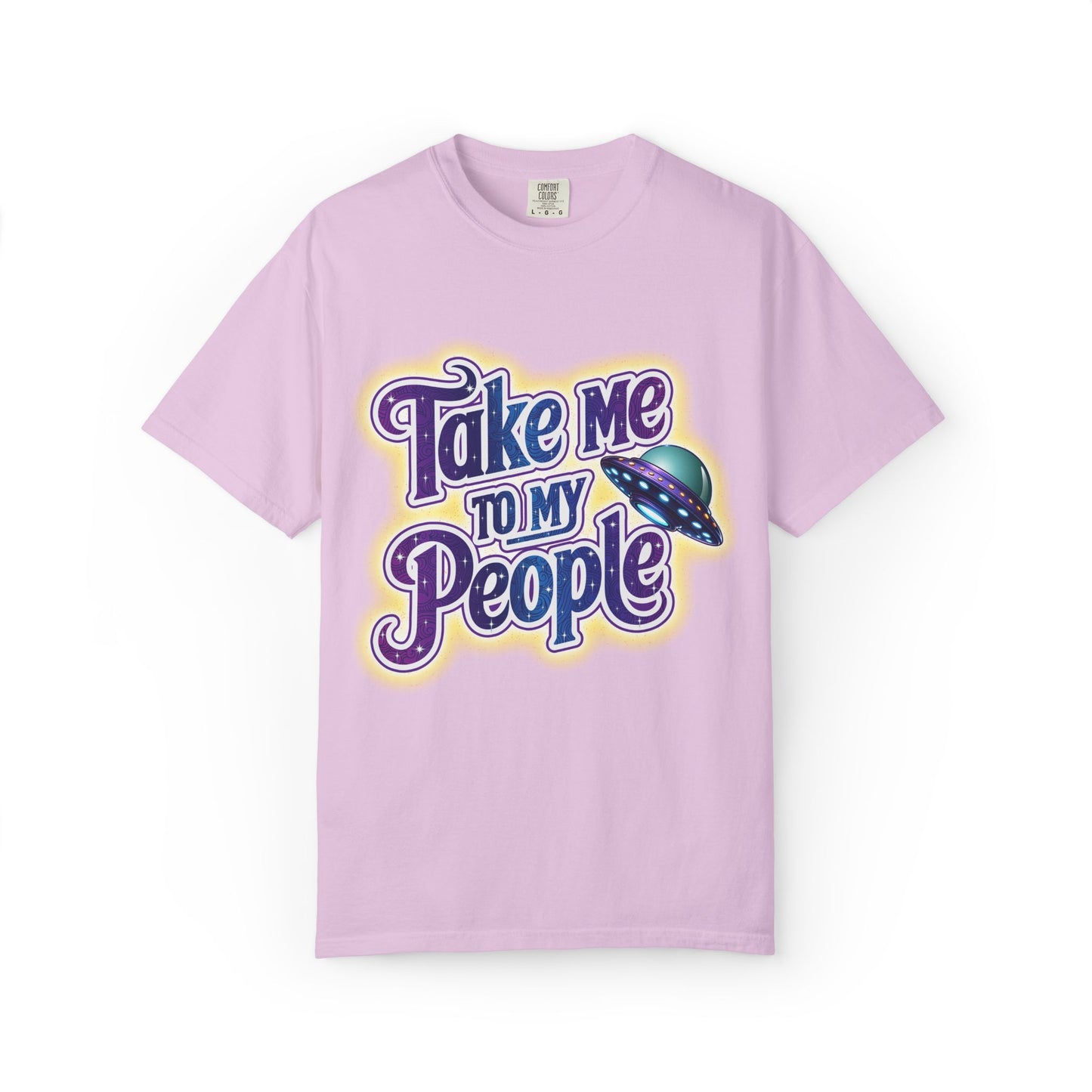 Take Me To My People Tee – Funny Retro UFO Shirt