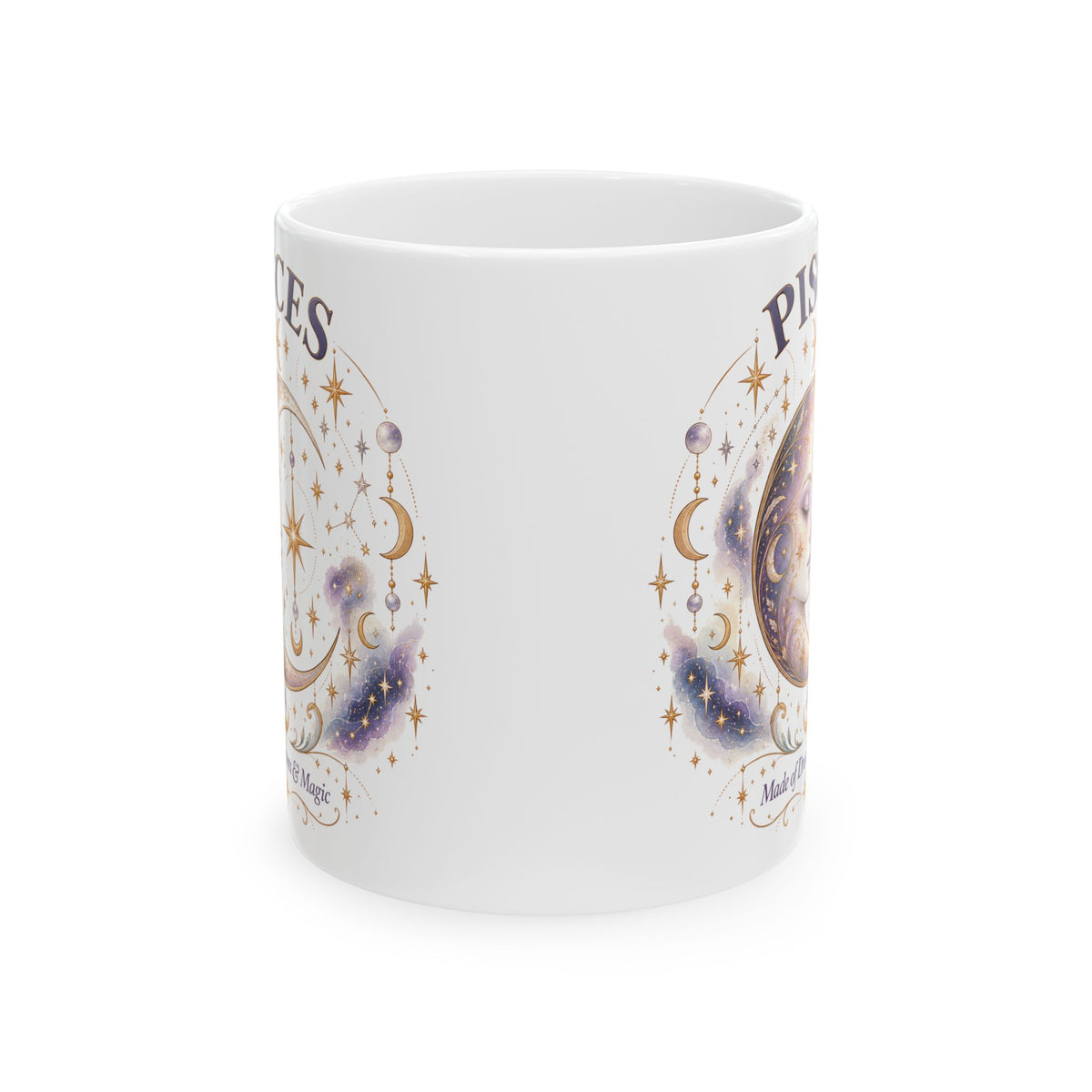 Pisces Zodiac Celestial Horoscope Coffee Mug 11oz and 15oz