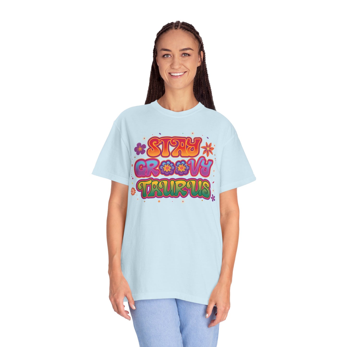 Stay Groovy Taurus  -  Vintage Retro Groovy Astrology Tee