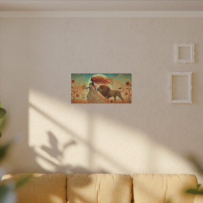 Leo Radiance – Regal Majesty Zodiac Canvas Wall Art