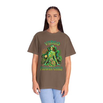 Virgo Flower Child – Vibrant Retro Zodiac Tee