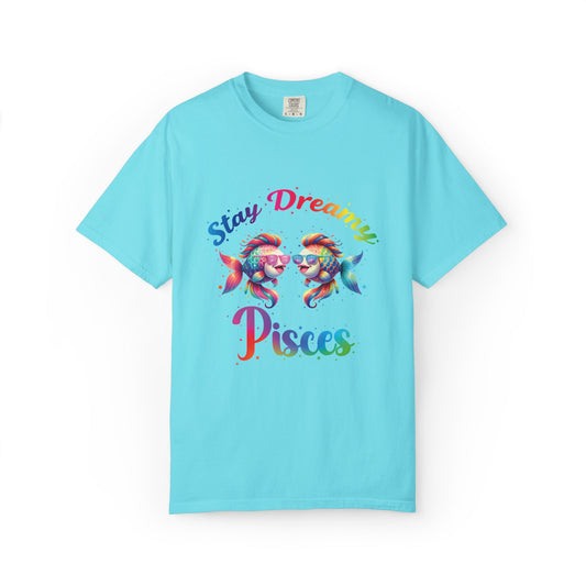 Stay Dreamy Pisces Tee – Rainbow Colorful Zodiac Shirt