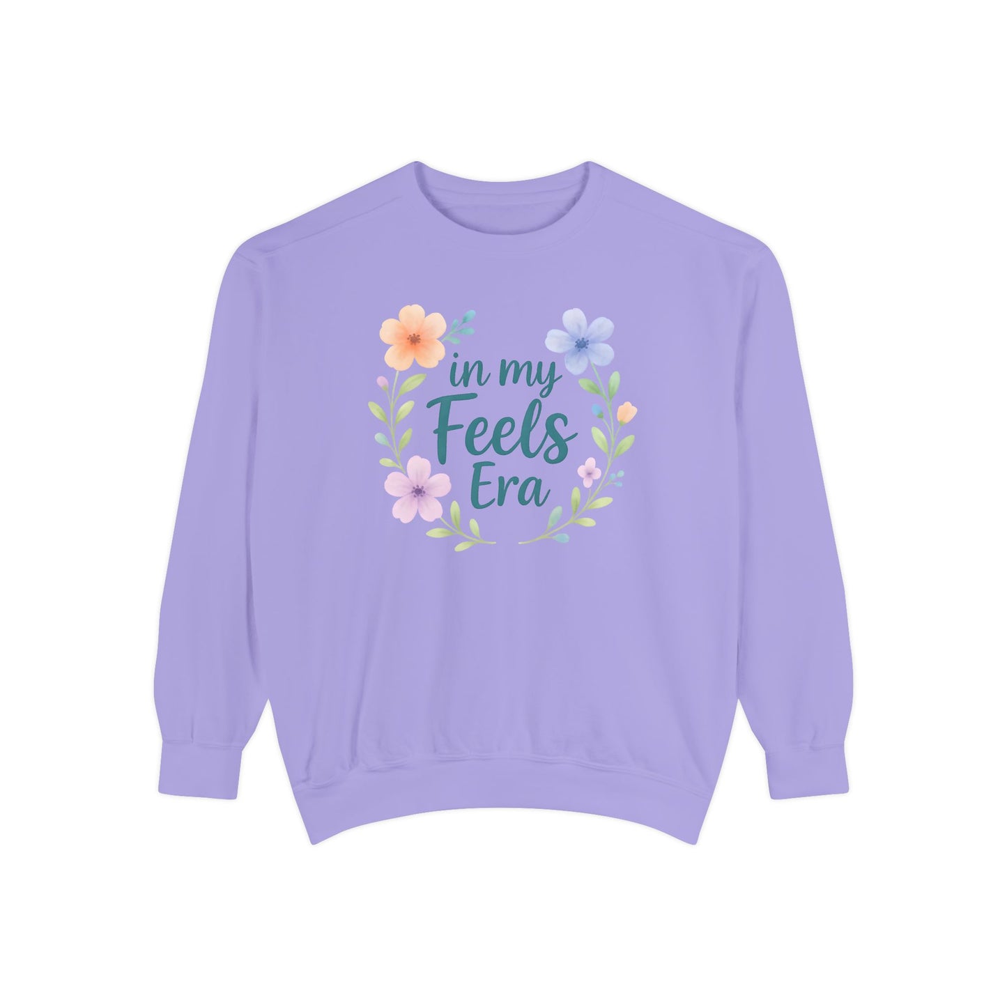 In My Feels Era Unisex Crewneck – Self-Love Empowering Comfort Colors Midweight Sweatshirt