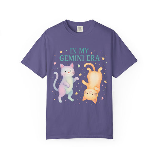 In My Gemini Era Tee – Playful Funny Cats Zodiac Shirt
