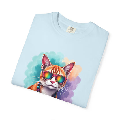 In My Aquarius Era – Rainbow Cat Vibes Tee