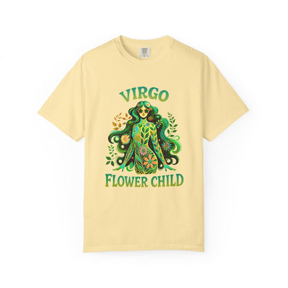 Virgo Flower Child – Vibrant Retro Zodiac Tee