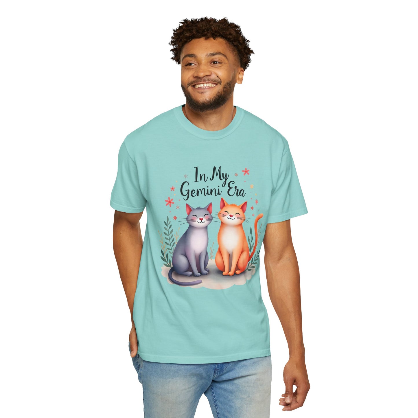 In My Gemini Era – Colorful Zodiac Cats Shirt