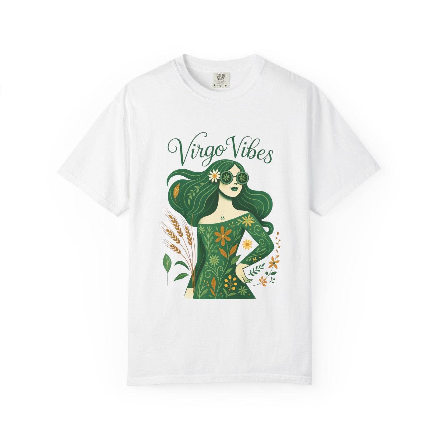 Virgo Vibes Vibrant Tee – Earthy Zodiac Shirt