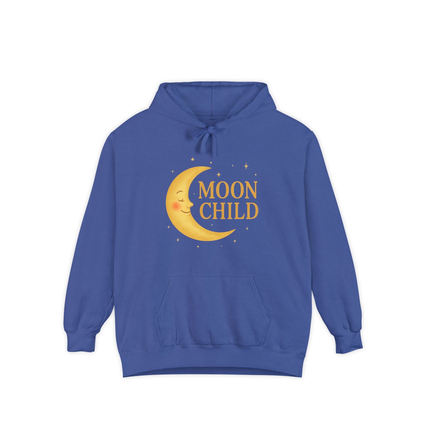 Moon Child Unisex Hoodie – Vibrant Celestial Comfort Colors Midweight Hoodie