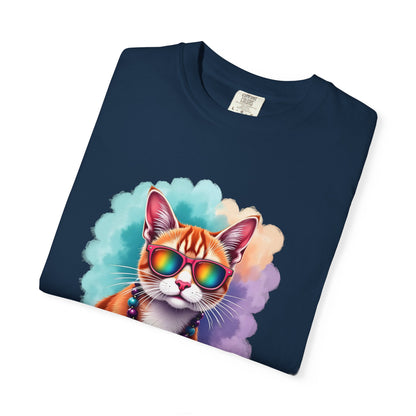 In My Aquarius Era – Rainbow Cat Vibes Tee