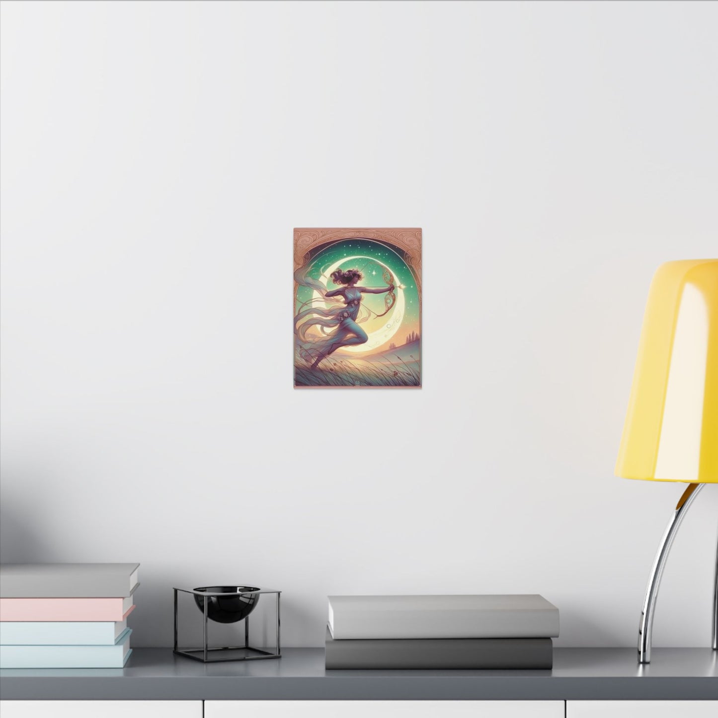 Artemis Rising – Celestial Archer Art Nouveau Wall Art