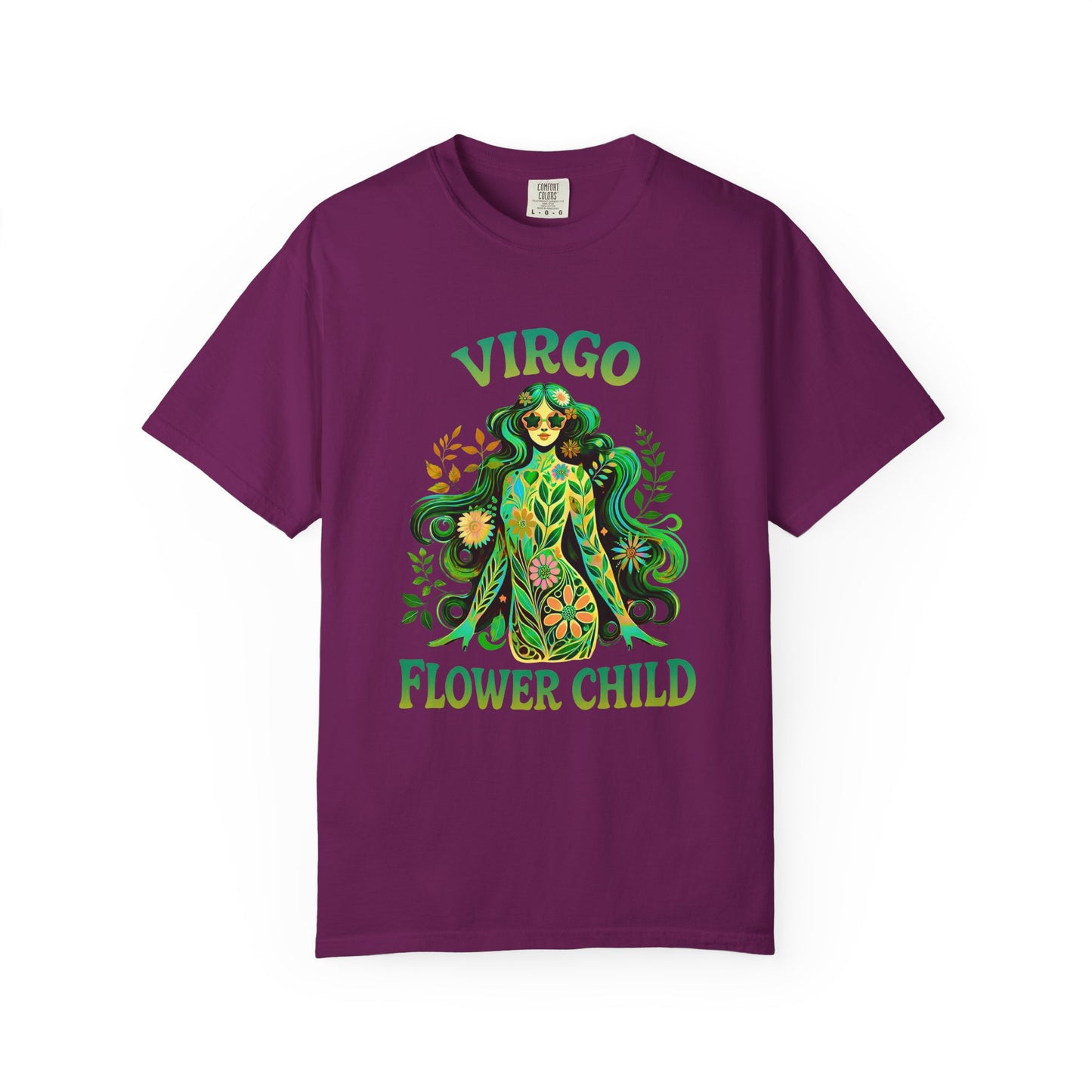 Virgo Flower Child – Vibrant Retro Zodiac Tee