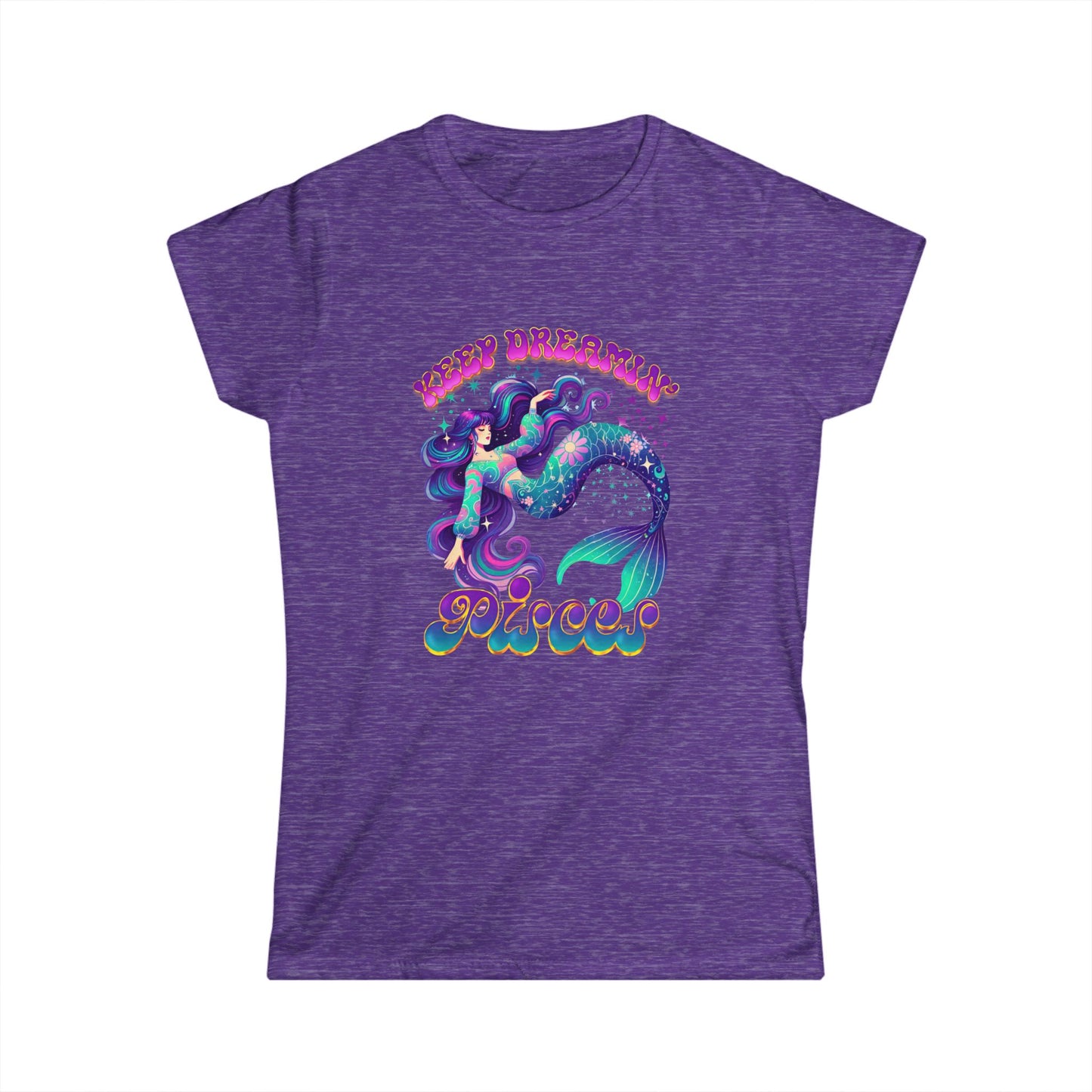 Mermaid Dreamer T-Shirt | Keep Dreamin’ Graphic Tee for Women | Casual Summer Beachwear | Festival-Ready Gift for Dreamers | Cute and Whimsical Shirt