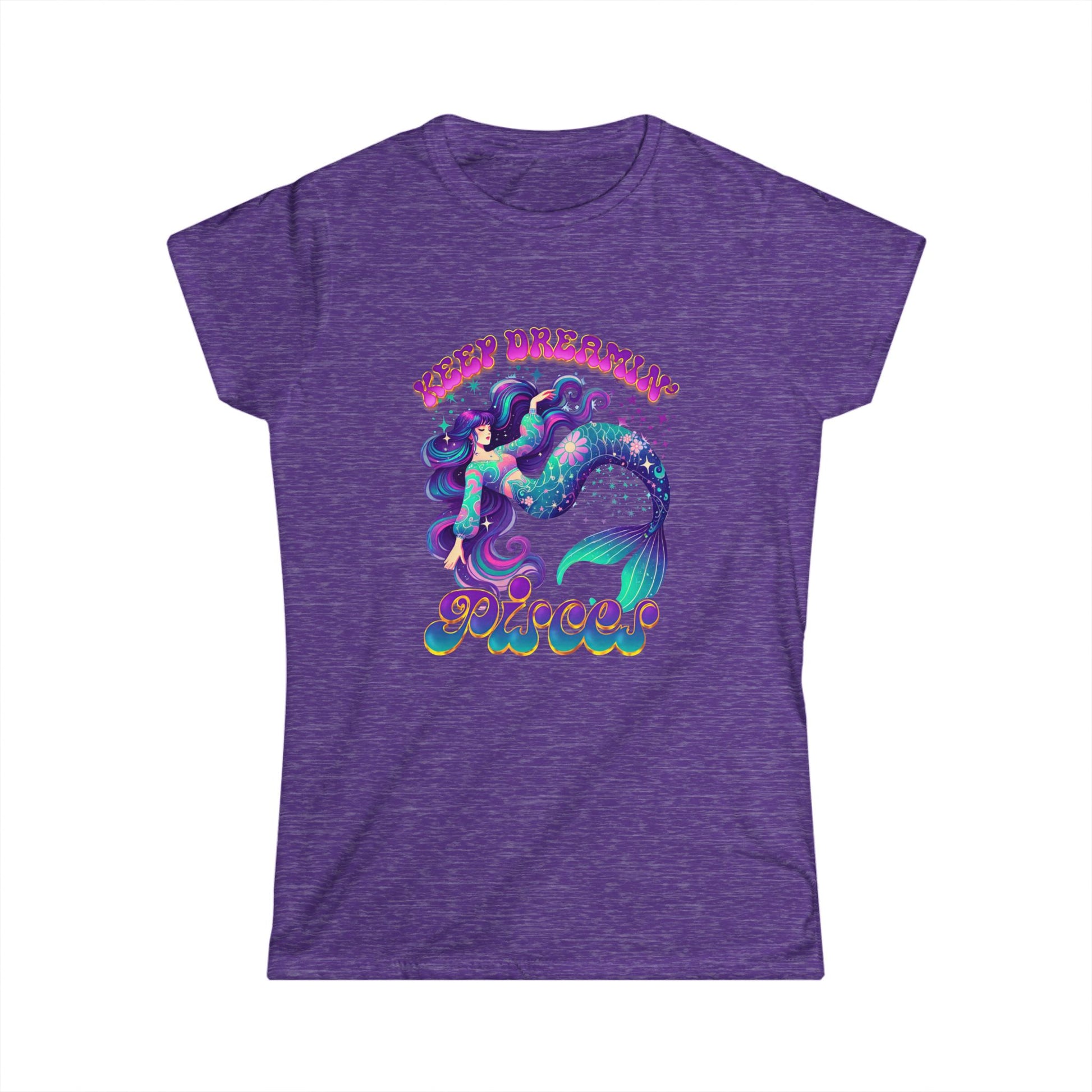 Mermaid Dreamer T-Shirt | Keep Dreamin’ Graphic Tee for Women | Casual Summer Beachwear | Festival-Ready Gift for Dreamers | Cute and Whimsical Shirt - Enchanted Sky