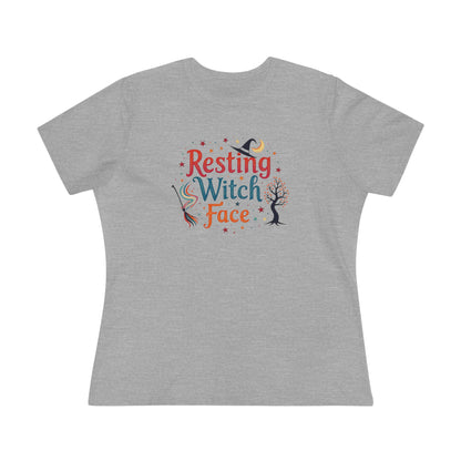 Resting Witch Face Women’s Relaxed Tee – Funny Magical Colorful Shirt