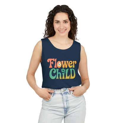 Flower Child - Boho Retro Style Sleeveless Tank (Unisex)