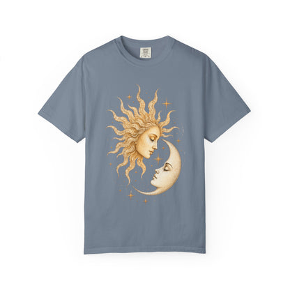 Boho Celestial Moon and Sun Unisex T-Shirt