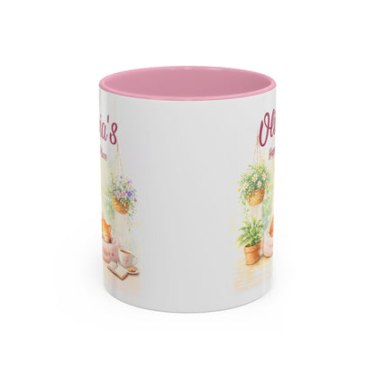 Personalized Cat Coffee Mug, Custom Cat Lover Gift, Cozy Pink Tea Mug, Cute Cat Mom Gift, Relaxing Cat Cup