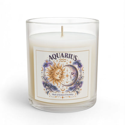 Aquarius Sun And Moon Astrology  Scented & Unscented Candle 11oz