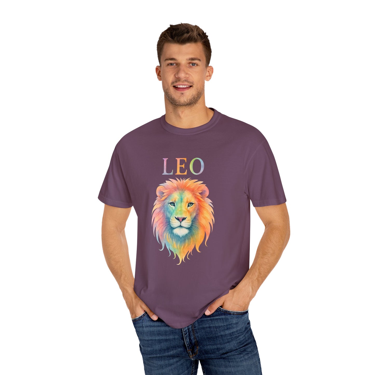 LEO Tee – Colorful Lion Zodiac Shirt