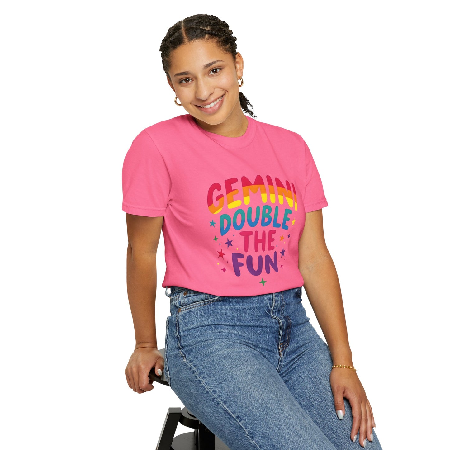 Gemini Double the Fun – Colorful Zodiac Shirt
