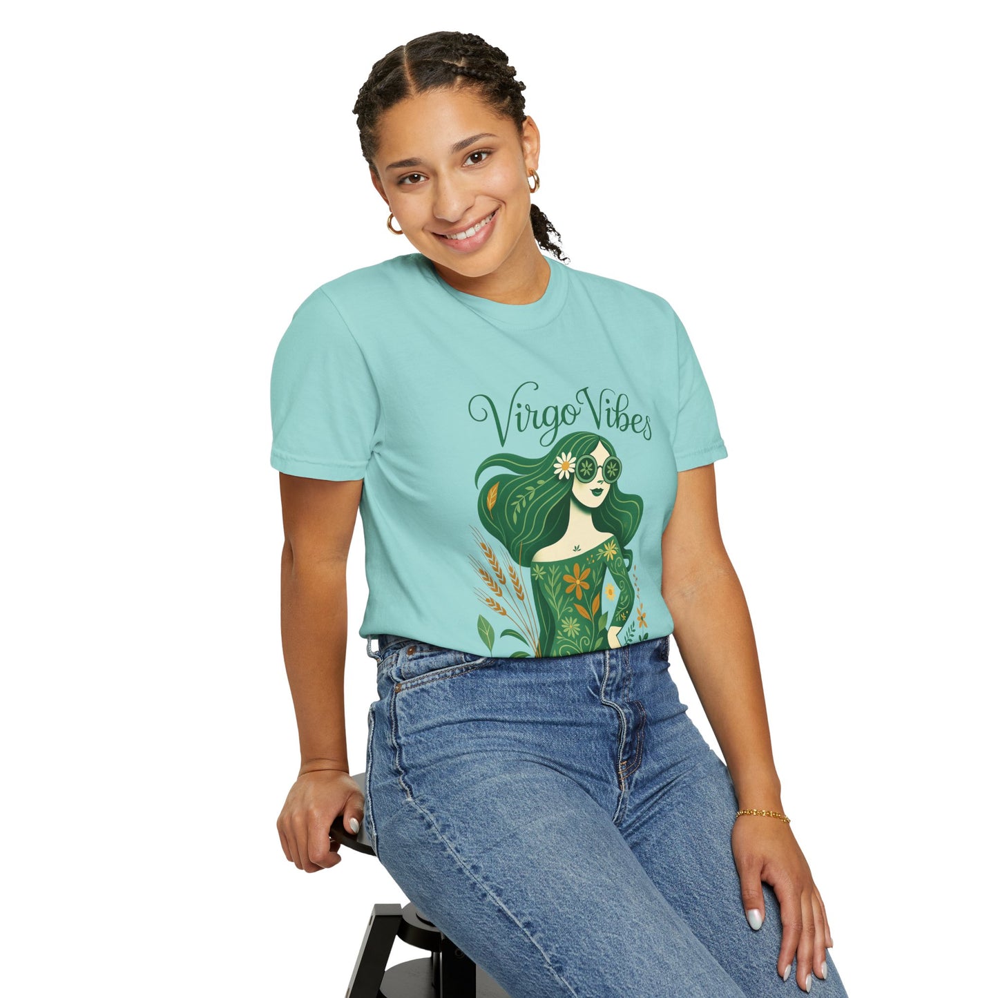 Virgo Vibes Vibrant Tee – Earthy Zodiac Shirt