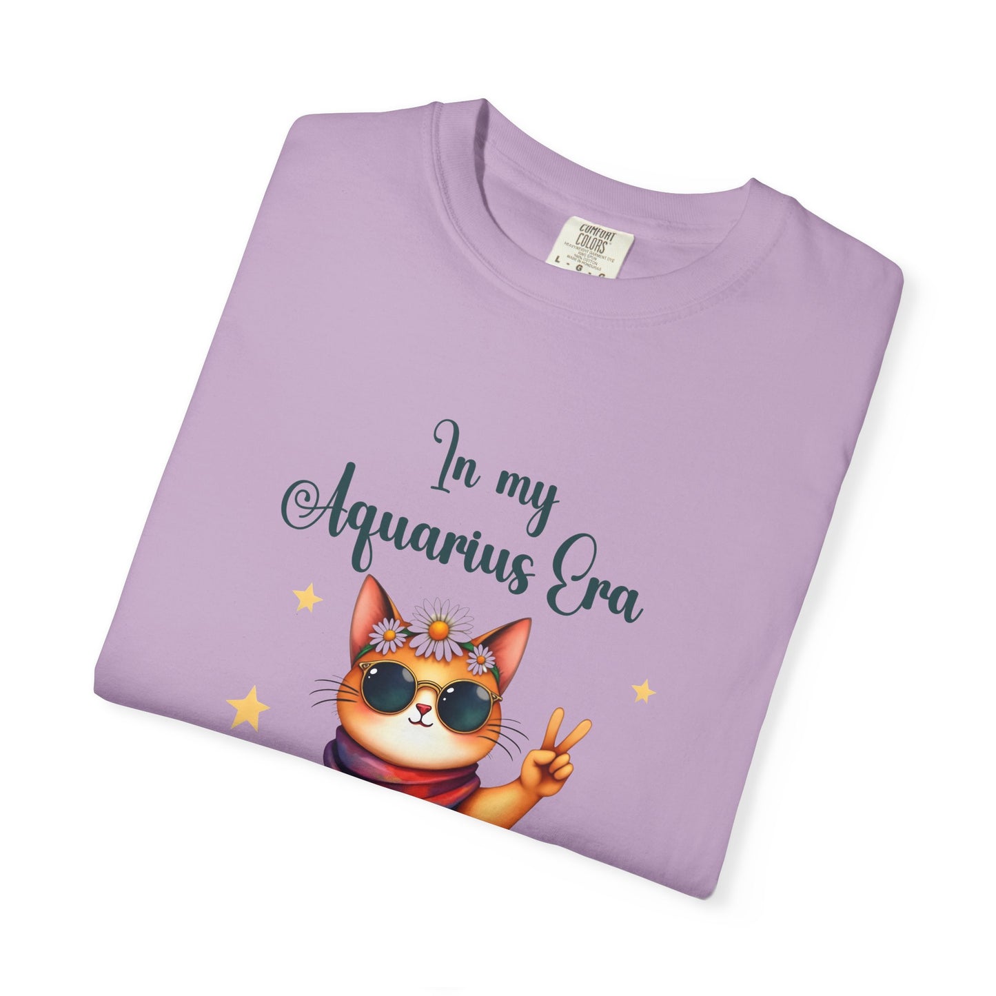 In My Aquarius Era Tee – Funny Zodiac Cat Shirt