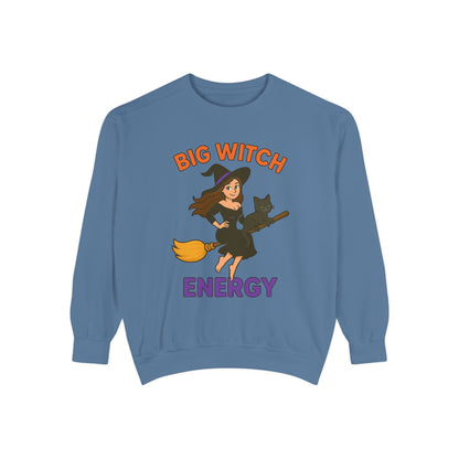 Big Witch Energy Sweatshirt – Funny Witch Cat Broom Pullover