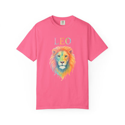 LEO Tee – Colorful Lion Zodiac Shirt