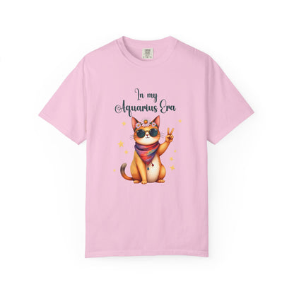 In My Aquarius Era Tee – Funny Zodiac Cat Shirt